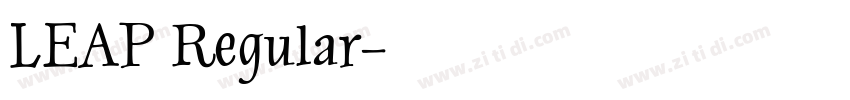 LEAP Regular字体转换